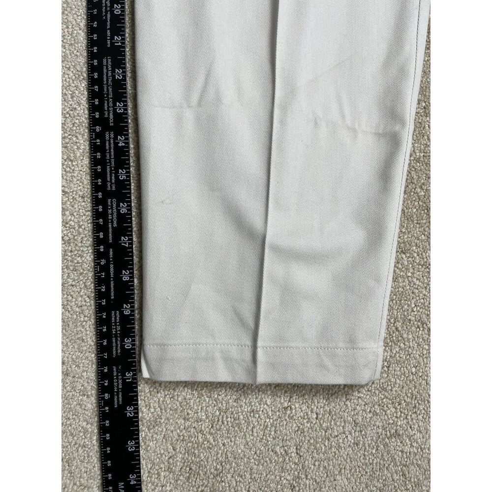 NOS 90s Liz Claiborne Lizsport Womens 12 Khaki Pleated High Rise Tapered Pants - Picture 10 of 15